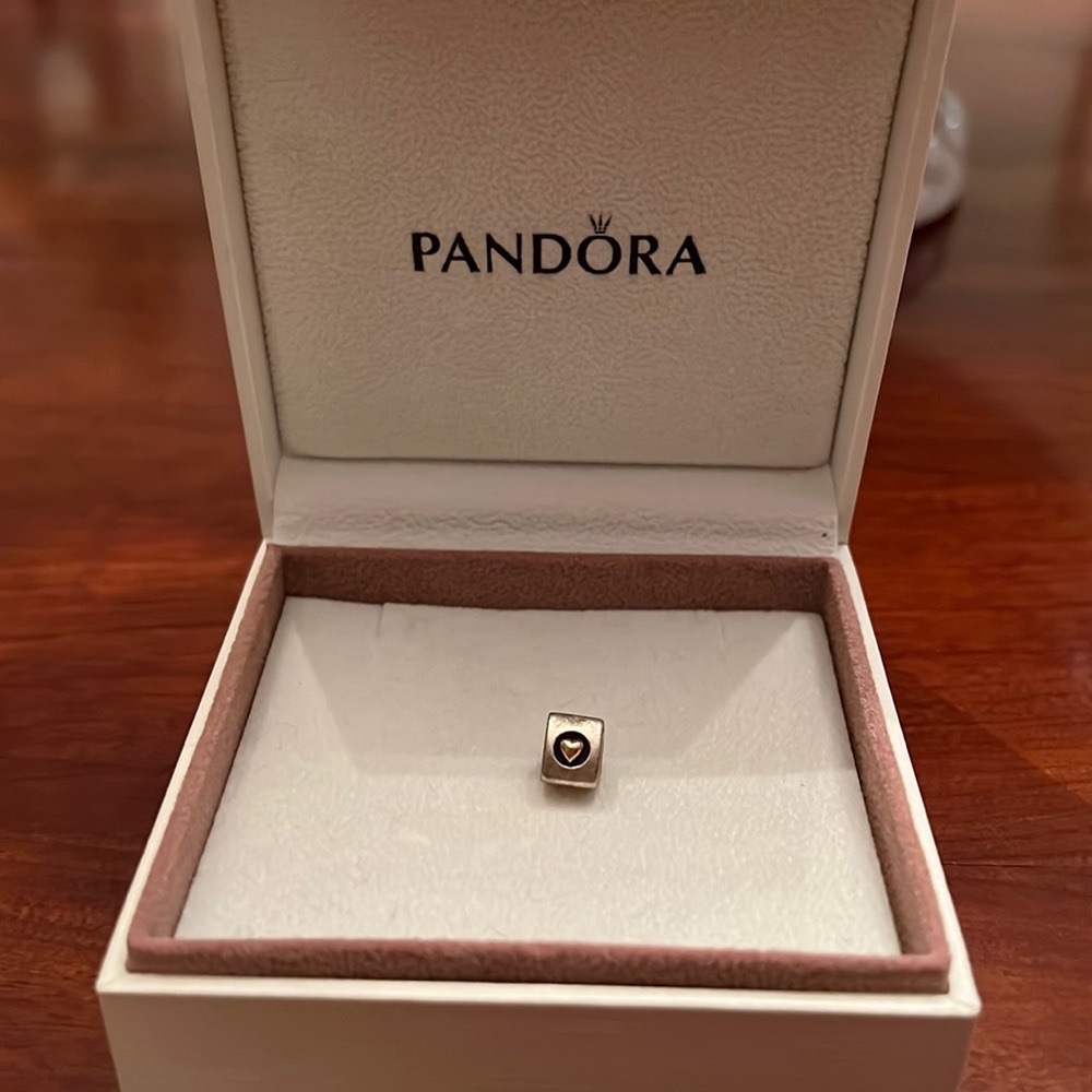 Pandora 925 14K Heart Of Gold Charm